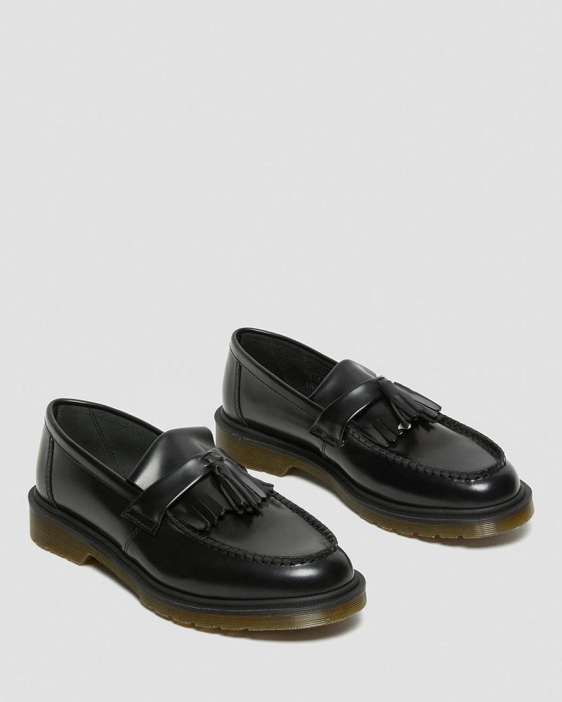 Zapatos Oxford Dr Martens Adrian Smooth Cuero Tassle Loafers Hombre Negros | MX 201ZUT